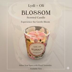 Blossom Scented Candle - Pink and Yellow